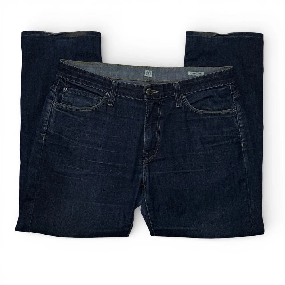Agave Denim Mens No 11 Classic Straight Leg Jeans Blue 36 x 29 USA‎ Made